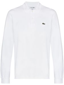 Lacoste polo à détail logo - Blanc