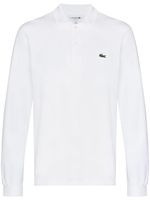 Lacoste polo à détail logo - Blanc