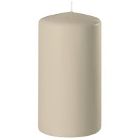 1x Kaarsen beige 6 x 12 cm 45 branduren sfeerkaarsen - Stompkaarsen