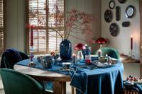 Pip Studio Vaas Metaal Ovaal Middenblauw 30cm