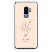 Where flowers bloom: Samsung Galaxy S9 Plus Transparant Hoesje