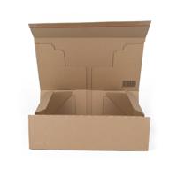 Postdoosjes met klepsluiting enkelgolf 308 x 210 x 110 mm (a4 formaat) bruin | 20 stuks