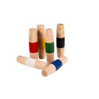 Outdoor Play houten paaltjes voetbal