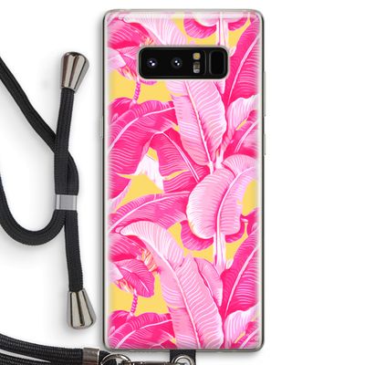Pink Banana: Samsung Galaxy Note 8 Transparant Hoesje met koord