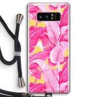 Pink Banana: Samsung Galaxy Note 8 Transparant Hoesje met koord