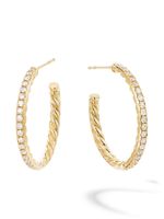 David Yurman puces d'oreilles en or 18ct serties de diamants