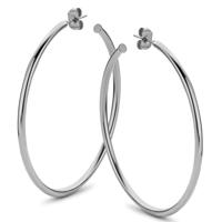 Oorbellen hoops | 15-45 mm - Stainless steel - Zilver - 45 mm