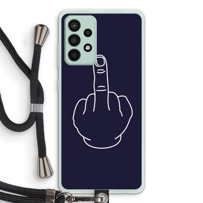 F**k U: Samsung Galaxy A52s 5G Transparant Hoesje met koord