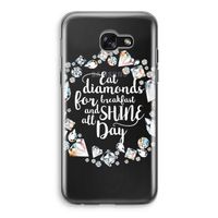 Diamonds: Samsung Galaxy A5 (2017) Transparant Hoesje