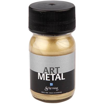 Schjerning Hobbyverf metallic, licht goud(5102), 30 ml/ 1 fles
