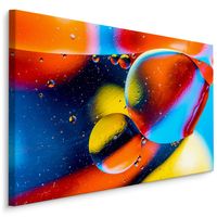 Schilderij - Kleurrijke Druppels, Multikleur, Premium Print - thumbnail