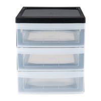 Iris ladesysteem A5 - 3 lades - zwart - 26x22x19 cm