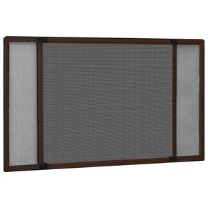 VidaXL Raamhor uitschuifbaar (100-193)x75 cm bruin