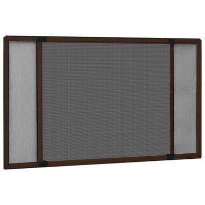 VidaXL Raamhor uitschuifbaar (100-193)x75 cm bruin
