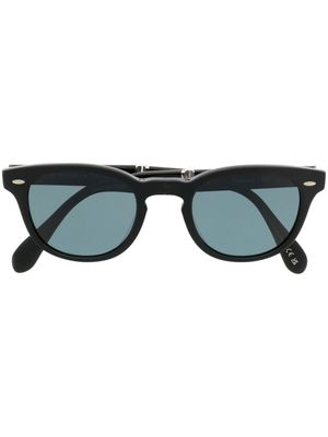 Oliver Peoples lunettes de soleil à monture ronde - Noir