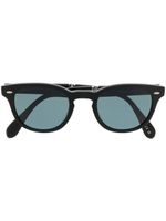 Oliver Peoples lunettes de soleil à monture ronde - Noir