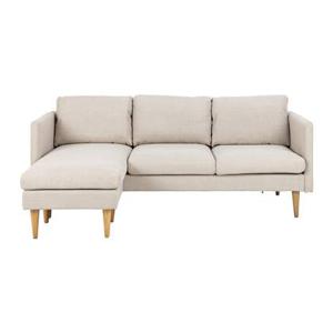 by fonQ basic Sofie Hoekbank met Omkeerbare Chaise Longue - Beige