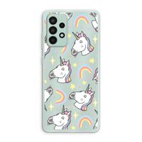 Rainbow Unicorn: Samsung Galaxy A52s 5G Transparant Hoesje Rainbow Unicorn: Samsung Galaxy A52s 5G Transparant Hoesje