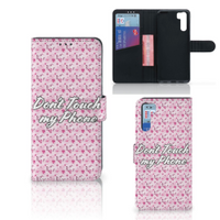 OPPO A91 | Reno3 Portemonnee Hoesje Flowers Pink DTMP - thumbnail