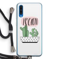I love cacti: Samsung Galaxy A50 Transparant Hoesje met koord I love cacti: Samsung Galaxy A50 Transparant Hoesje met koord