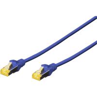 Digitus DK-1644-A-010/B RJ45 Netwerkkabel, patchkabel CAT 6A S/FTP 1.00 m Blauw Halogeenvrij, Verdraaide paren, Snagless, Vlambestendig 1 stuk(s) - thumbnail