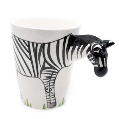 Beker Handgeschilderd Zebra