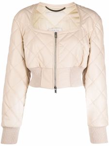 Stella McCartney veste matelassée crop - Tons neutres