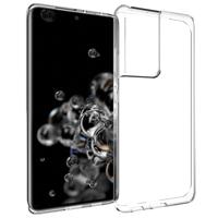 Accezz Clear Backcover Samsung Galaxy S21 Ultra Telefoonhoesje Transparant