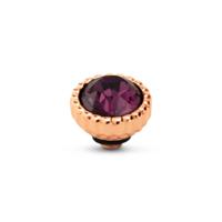 Melano Twisted Bali Petite Steentje Amethyst | Rosé