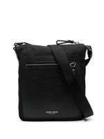 Giorgio Armani logo-debossed zip-fastening shoulder bag - Noir - thumbnail