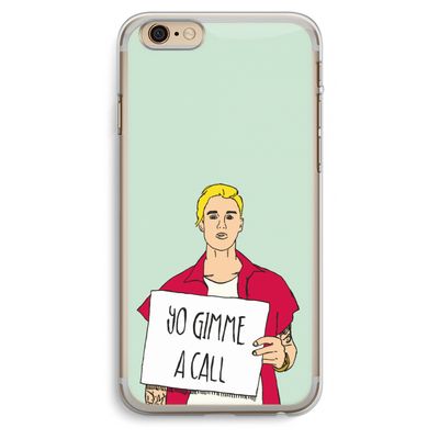 Gimme a call: iPhone 6 Plus / 6S Plus Transparant Hoesje