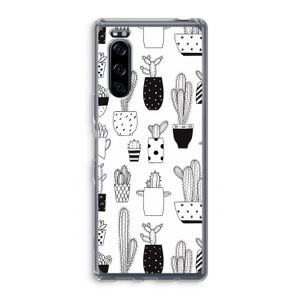 Cactusmotief: Sony Xperia 5 Transparant Hoesje