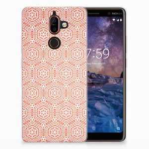 Nokia 7 Plus TPU bumper Pattern Orange