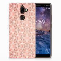 Nokia 7 Plus TPU bumper Pattern Orange - thumbnail