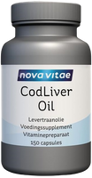 Nova Vitae Cod Liver Oil Levertraanolie Capsules 150st - thumbnail