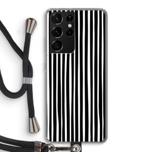 Stripes: Samsung Galaxy S21 Ultra Transparant Hoesje met koord