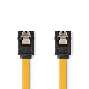Nedis SATA kabel 6Gb/s 7 pins female - 7 pins female 0,5m geel