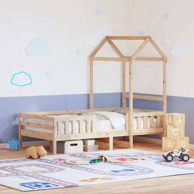 Bedframe met huisje massief grenenhout 90x200 cm