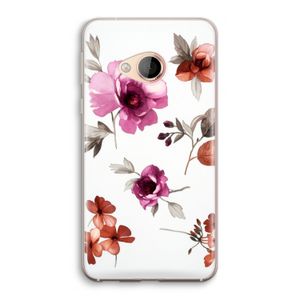 Geschilderde bloemen: HTC U Play Transparant Hoesje