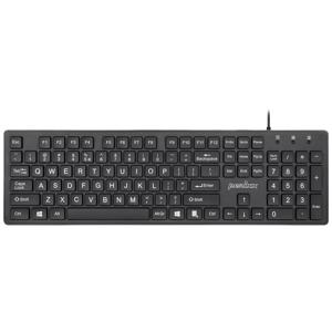 Perixx PERIBOARD-117 P DE B Toetsenbord PS2 QWERTZ, Duits Zwart