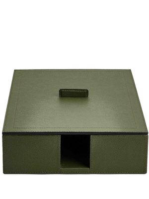 Giobagnara plateau Leopold A4 en cuir - Vert