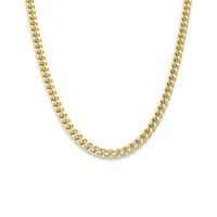 Ketting Gourmetschakel 5,4 mm zilver goudkleurig 41-45 cm