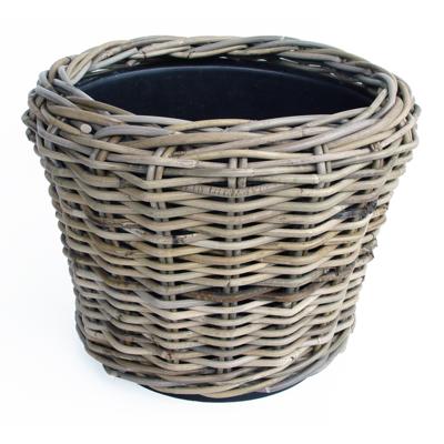 Opbergmand - rotan - gevlochten riet - D32 x H23 cm - drypot - opbergen
