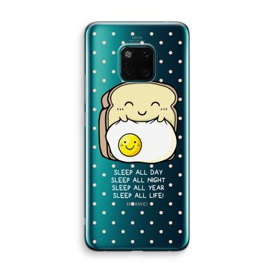 Sleep All Day: Huawei Mate 20 Pro Transparant Hoesje