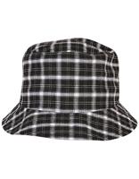 Flexfit FX5003C Check Bucket Hat - Black-Grey Check - One Size