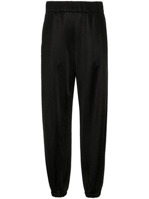 Jil Sander pantalon fuselé à taille haute - Noir