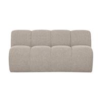 Woood Mojo eetkamerbank 164 cm met rugleuning bouclé Beige Melange