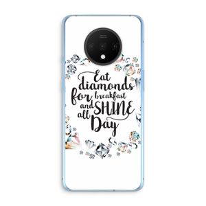 Diamonds: OnePlus 7T Transparant Hoesje