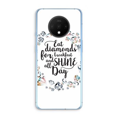 Diamonds: OnePlus 7T Transparant Hoesje