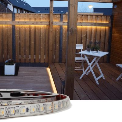 1 meter RGBW led strip voor buiten complete set